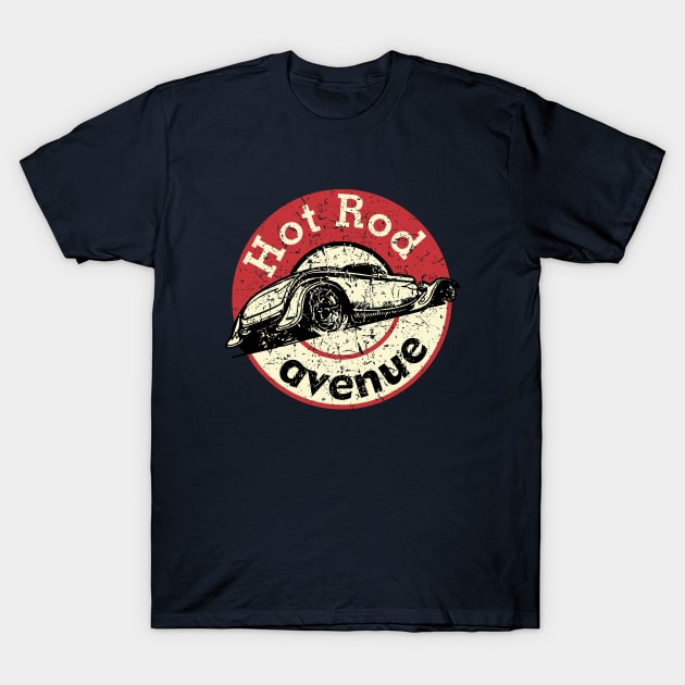 Hot Rod Avenue T-Shirt by CC I Design